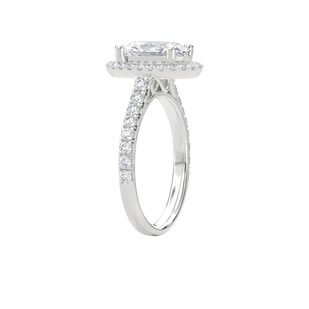 Elara Infinity Engagement Ring Oval•White Gold