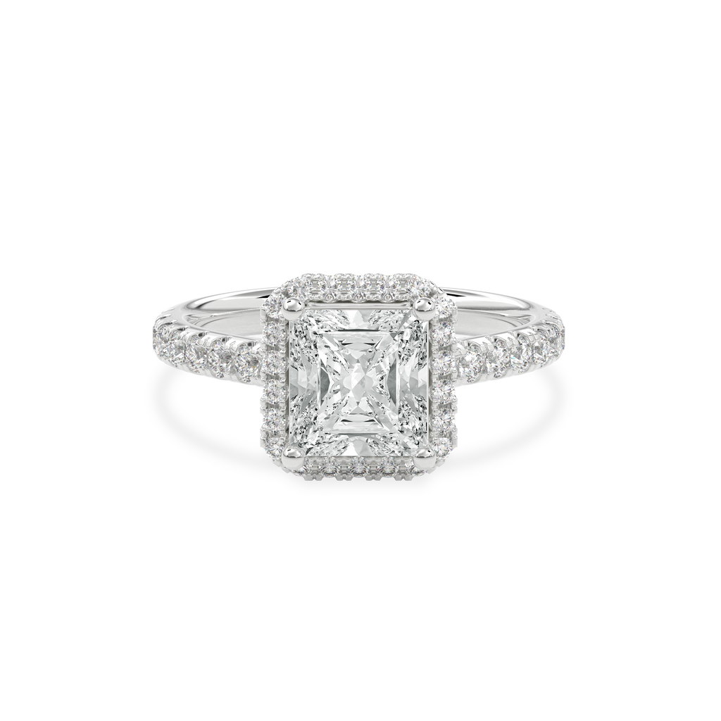 Elara Infinity Engagement Ring Radiant•White Gold