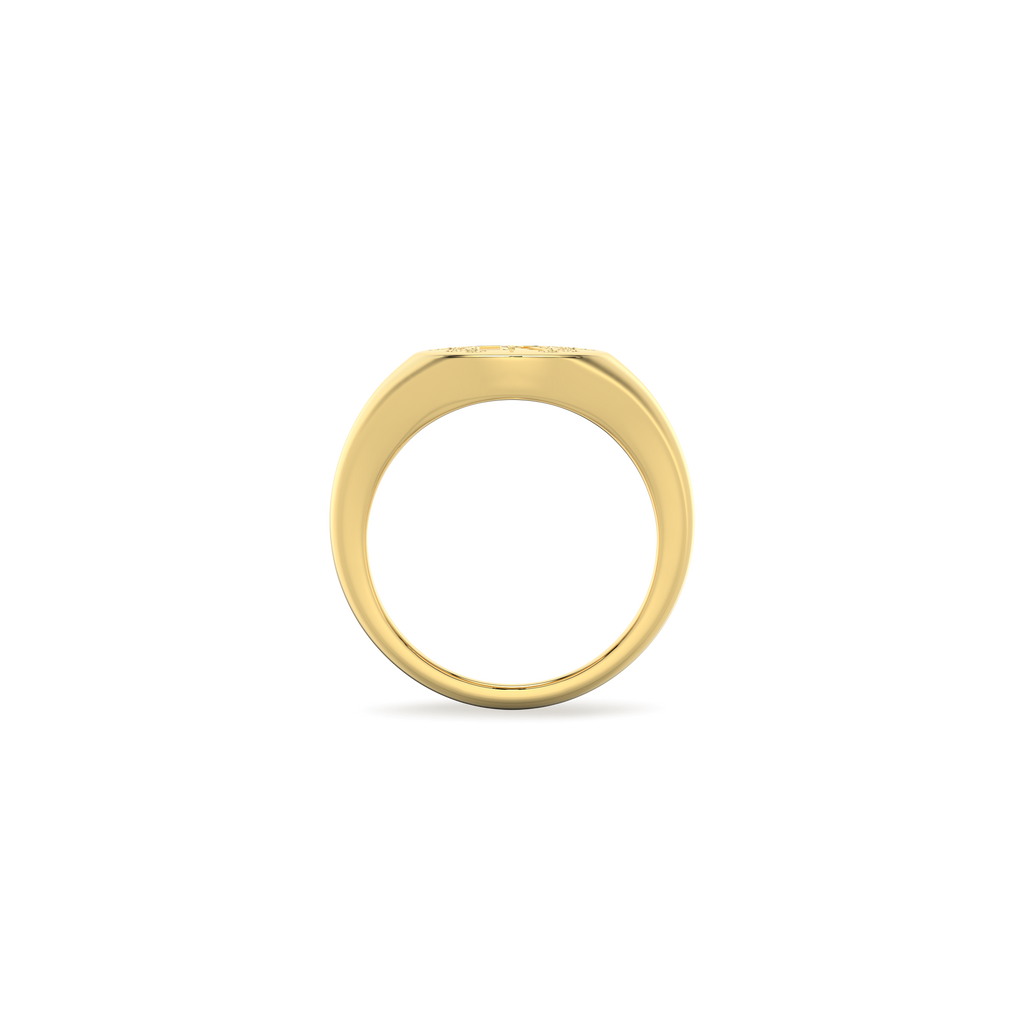 Round Monogram Ring SR003G