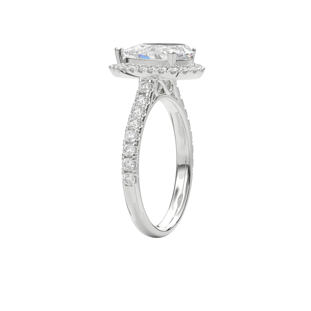 Elara Infinity Engagement Ring Pear•White Gold