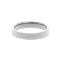 Wedding Bands Flat Band 4mm•White Gold