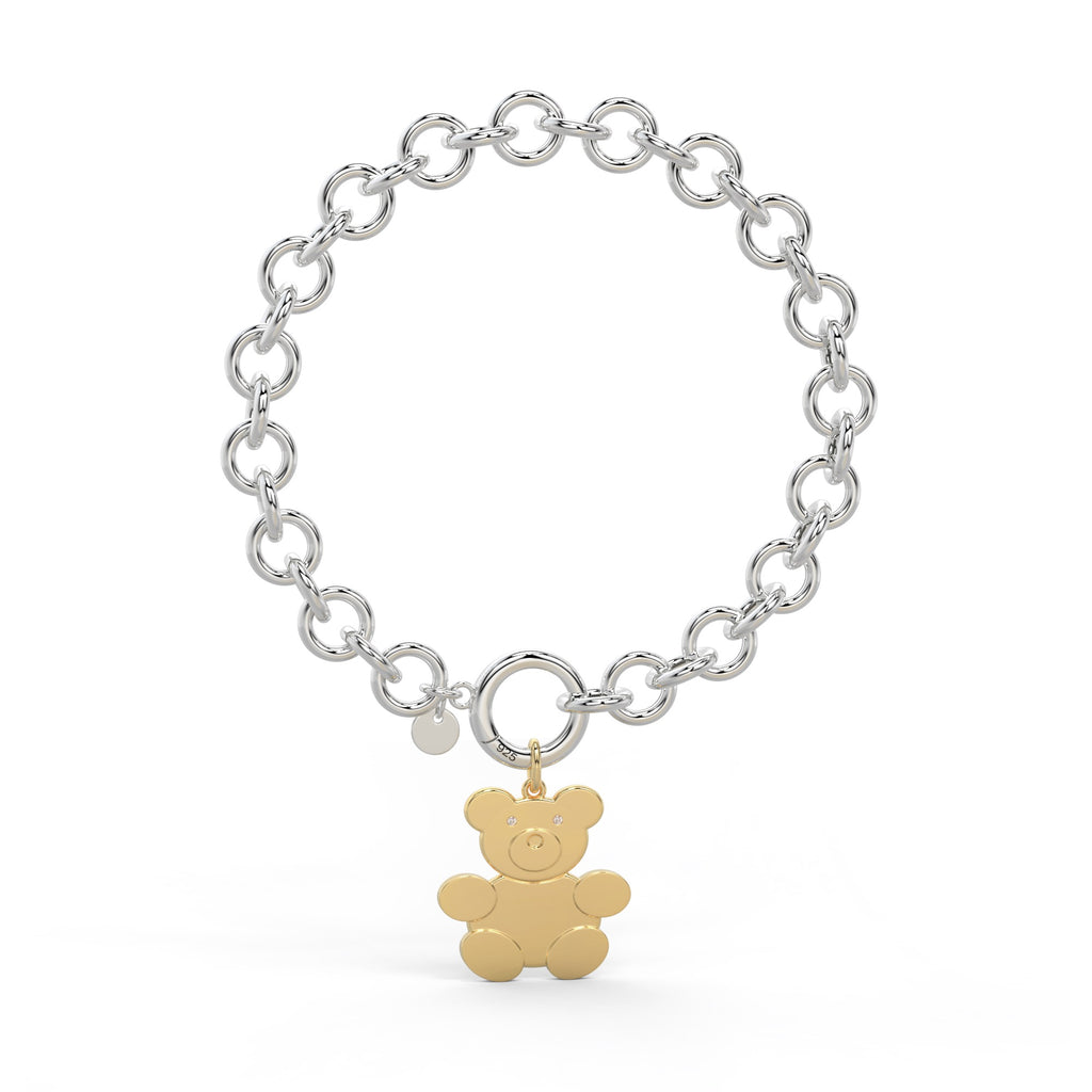 Teddy Family Bracelet in 2 Tunes Color SB008R