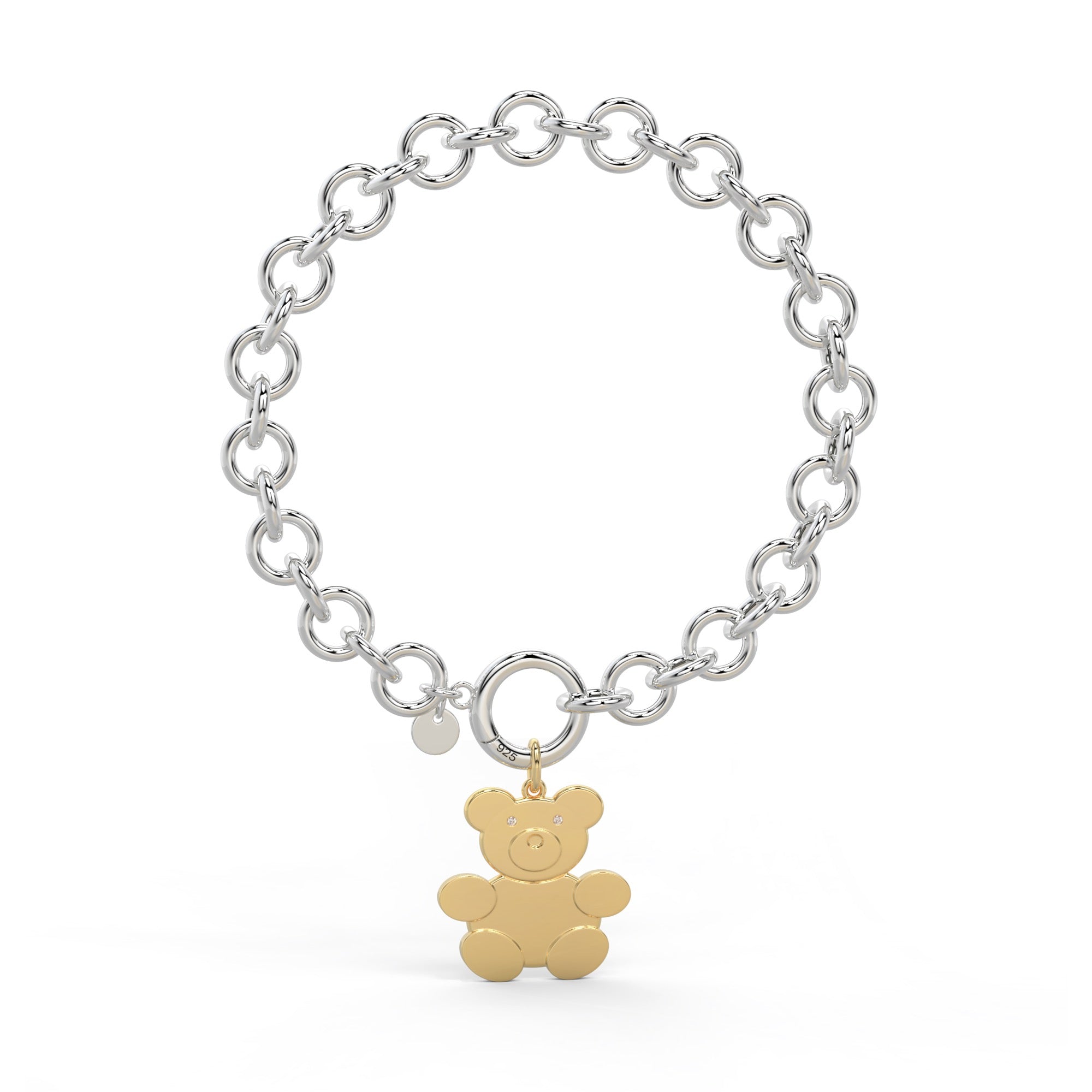 Teddy Family Bracelet in 2 Tunes Color SB008R