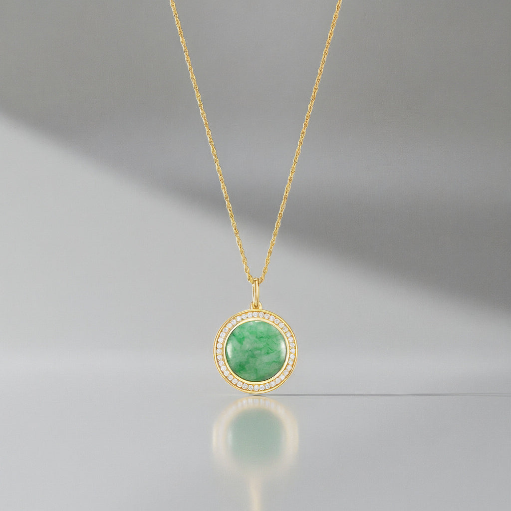18K Gold Plated Legacy Jade Locket SN004G