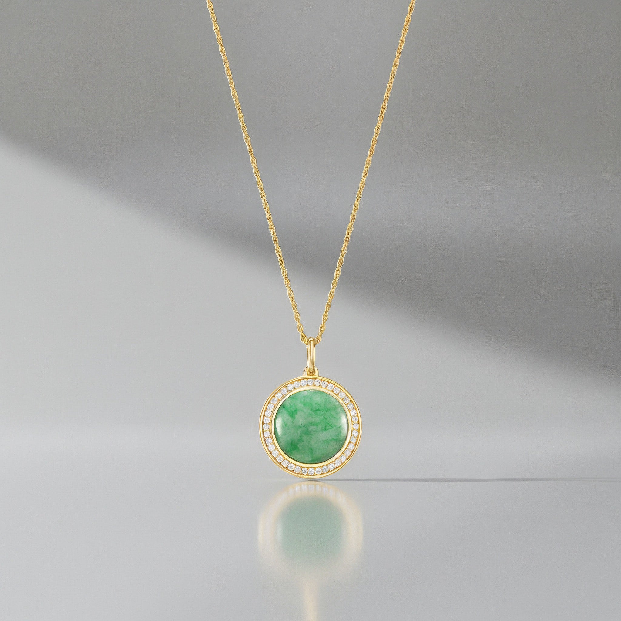 18K Gold Plated Legacy Jade Locket SN004G