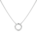 Circle of Love-March Birthstone Family Engraving Necklace SN040