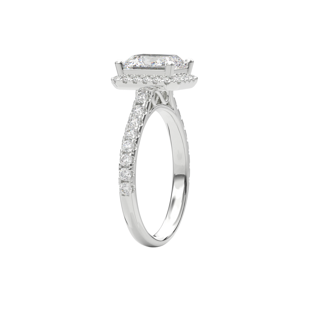Elara Infinity Engagement Ring Radiant•White Gold