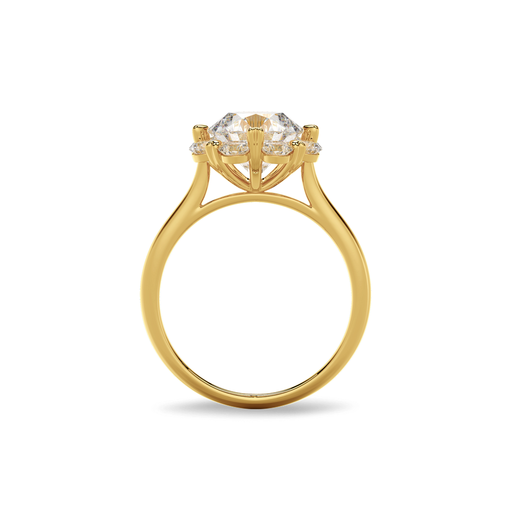 Bouquet Ring Round 18K Yellow Gold