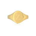 Oval Monogram Ring SR003H