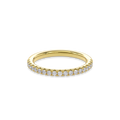 Wedding Bands Half Pave Band 1.8mm•Yellow Gold