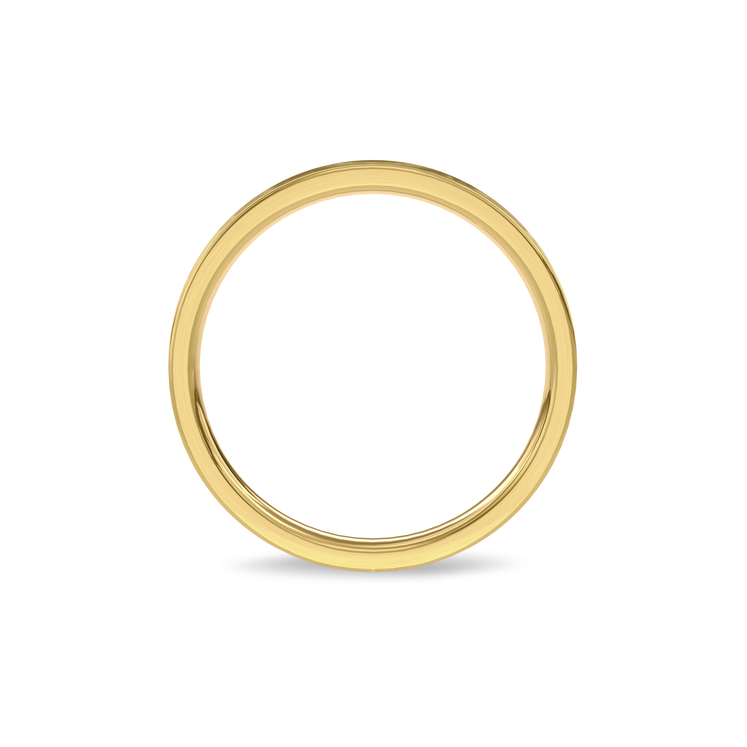 Wedding Bands Flat Band 4mm•Yellow Gold