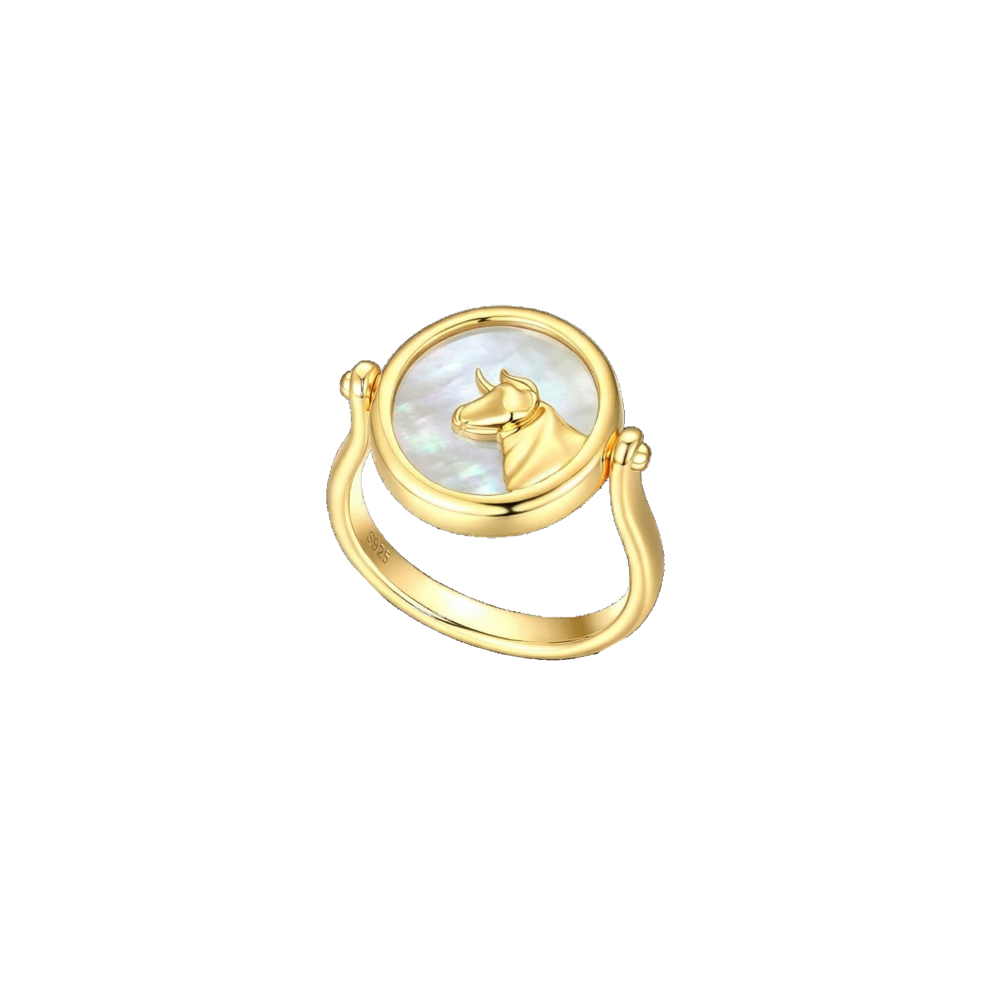 Twin Signet Ring & Pendant SR002G