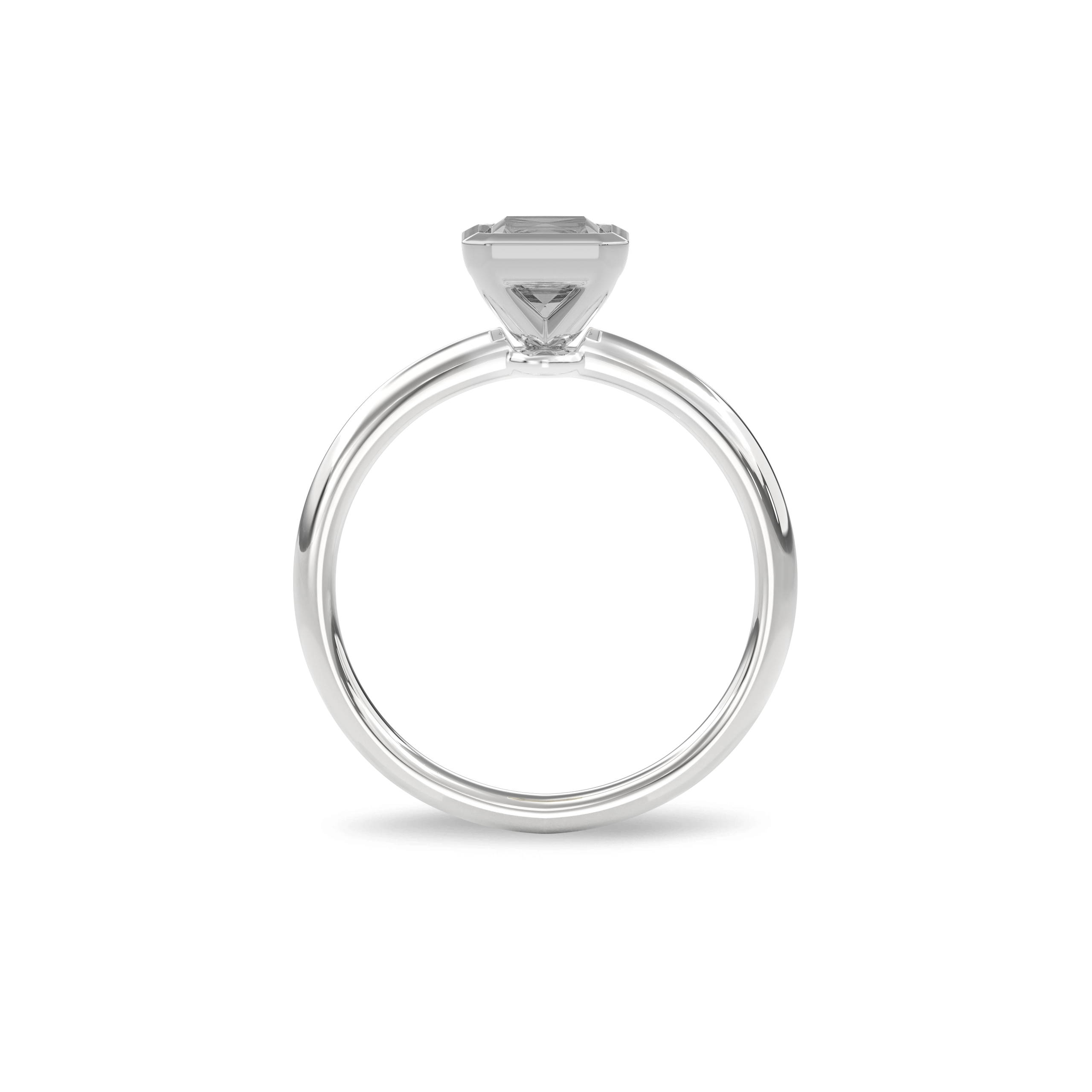 Bezel Ring Radiant•White Gold