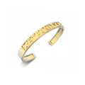 18k Gold Plate Silver CharmMark ModuType Cuff SS25B001G