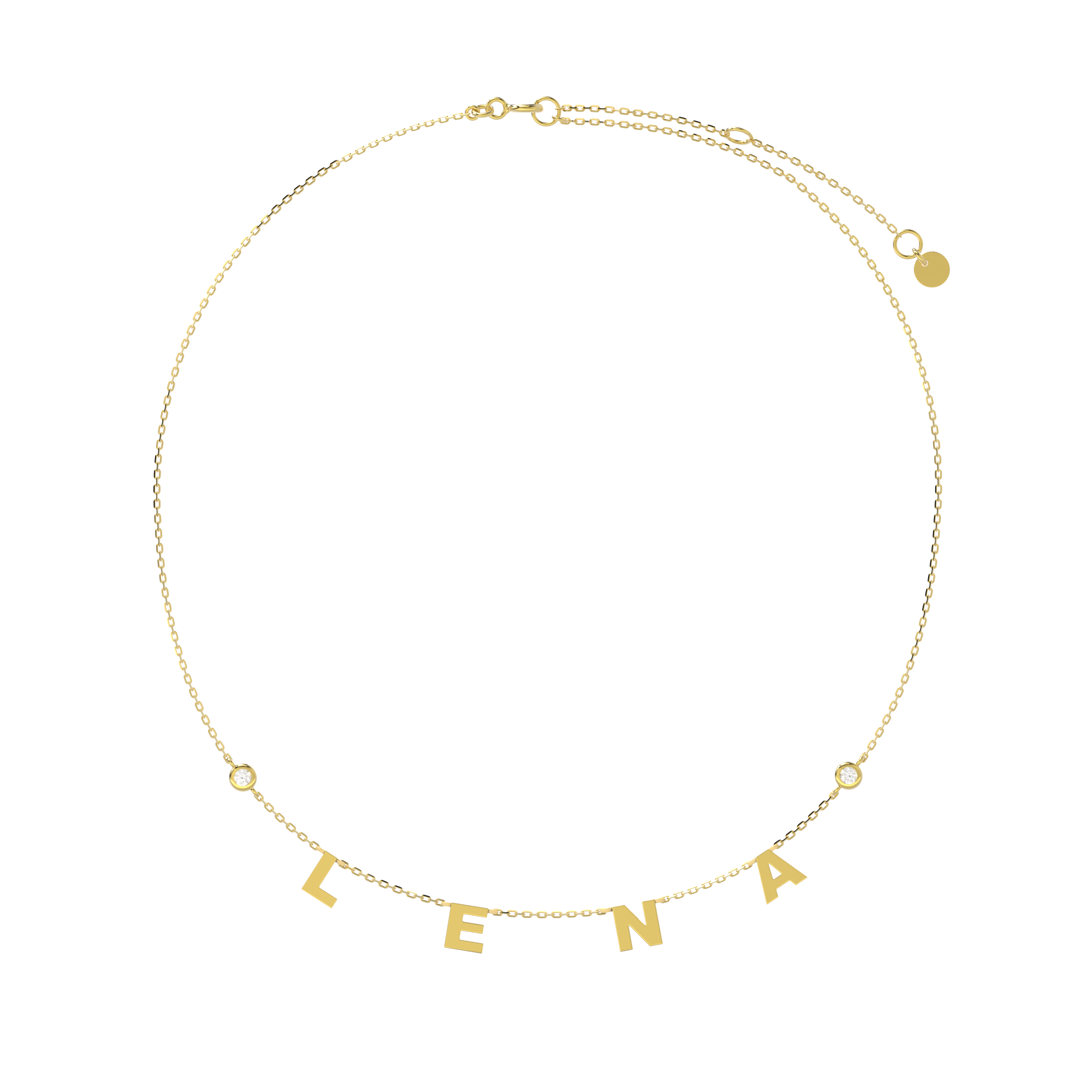 Classic Letter Necklace SS25N004C