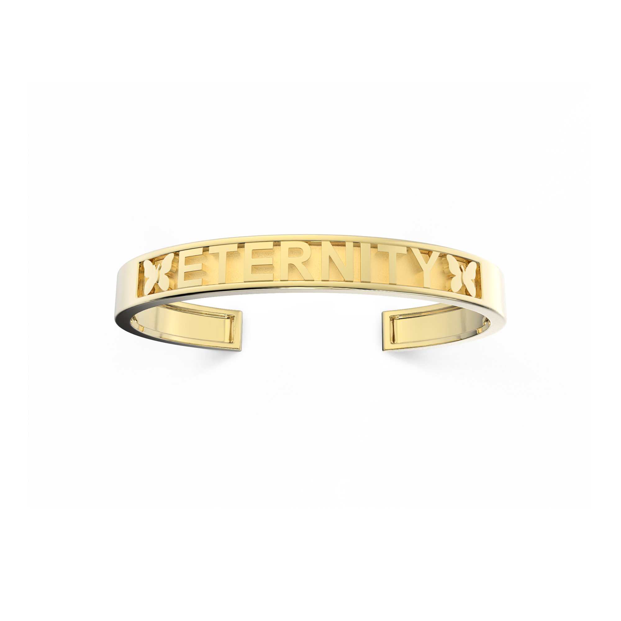 18k Gold Plate Silver CharmMark ModuType Cuff SS25B001G