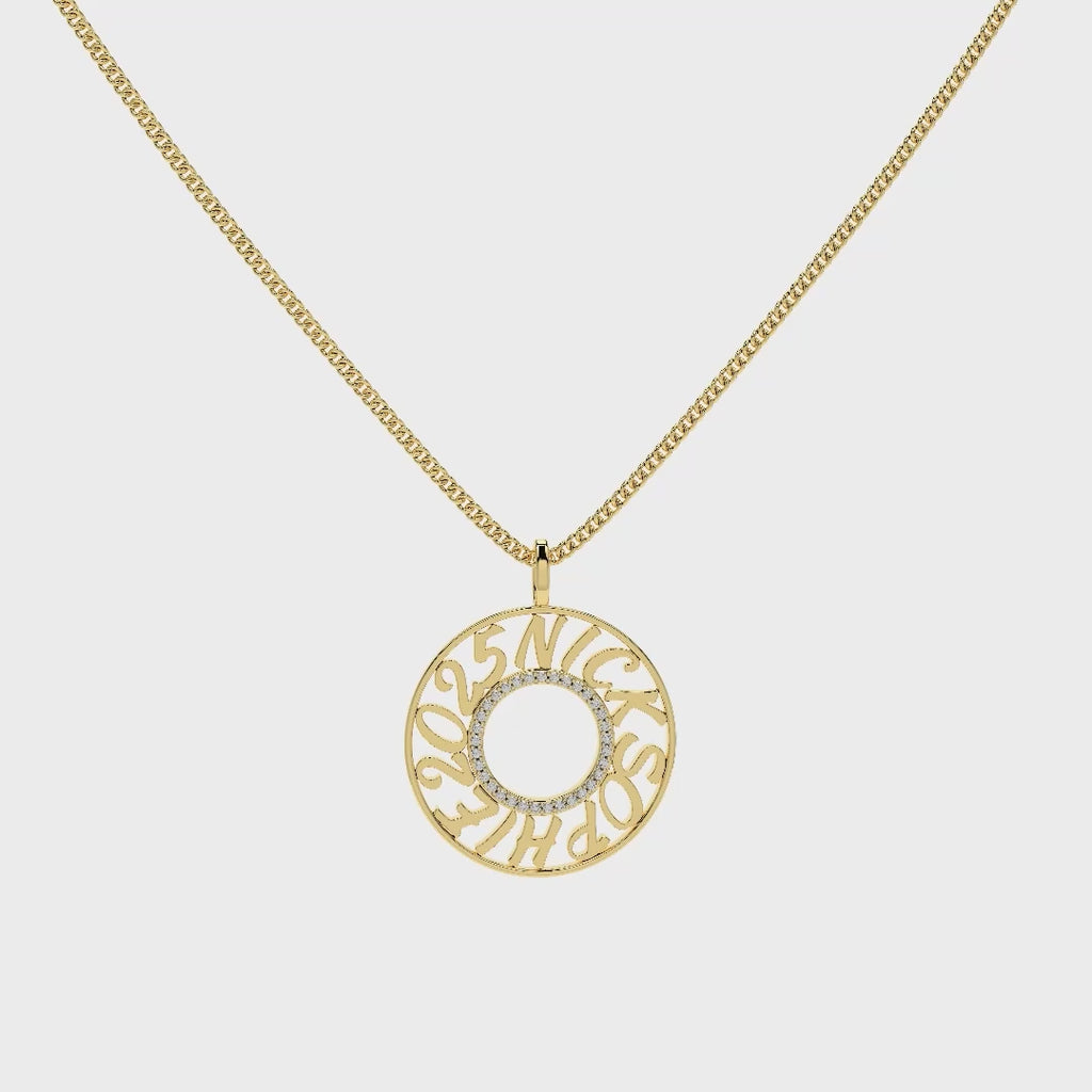 MemoCircle Necklace SN025G