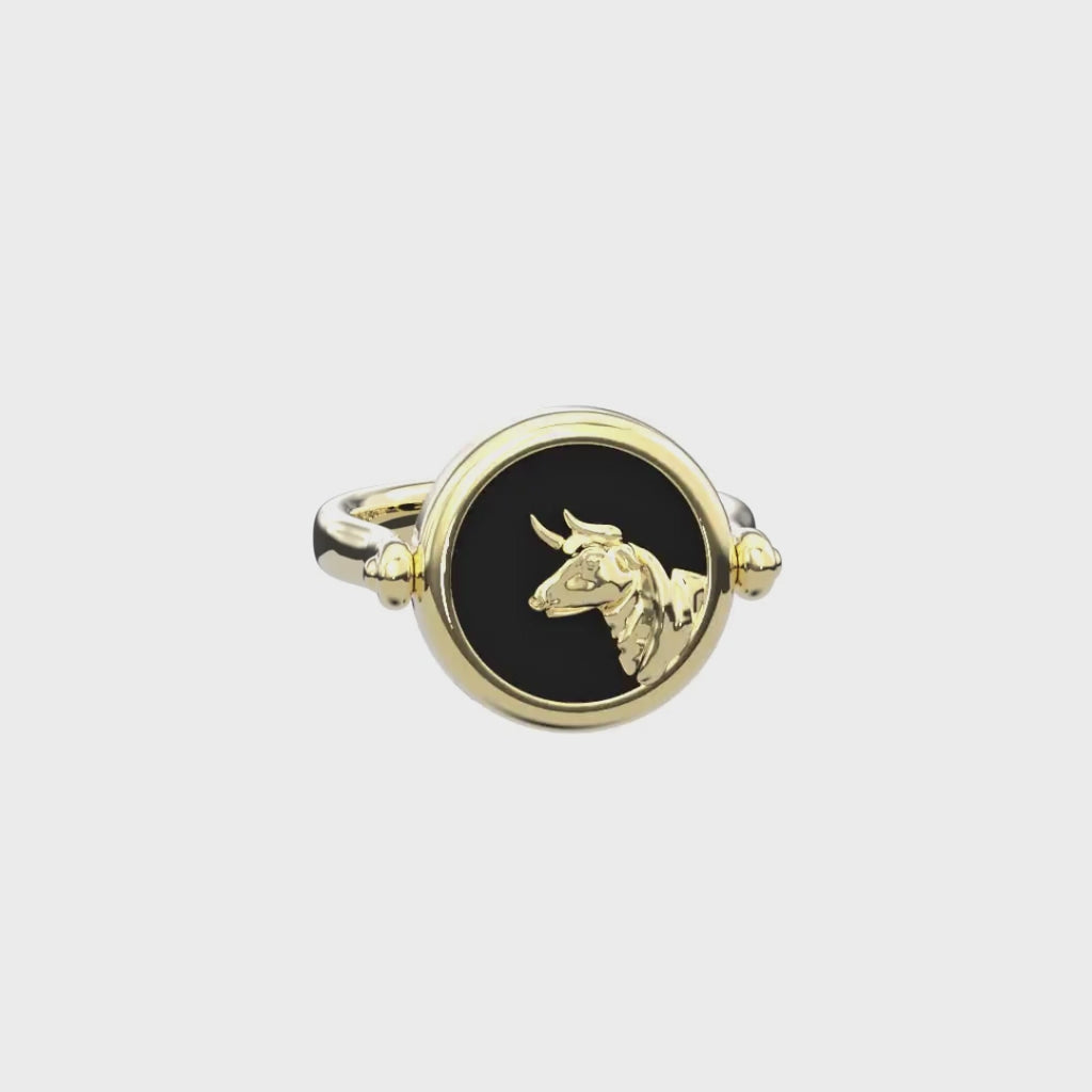 Twin Signet Ring & Pendant SR002G