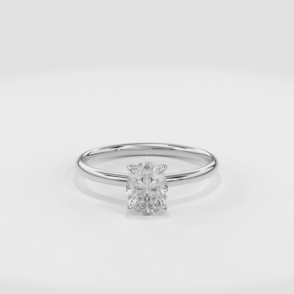 Dia Special Solitaire Engagement Ring Oval•White Gold
