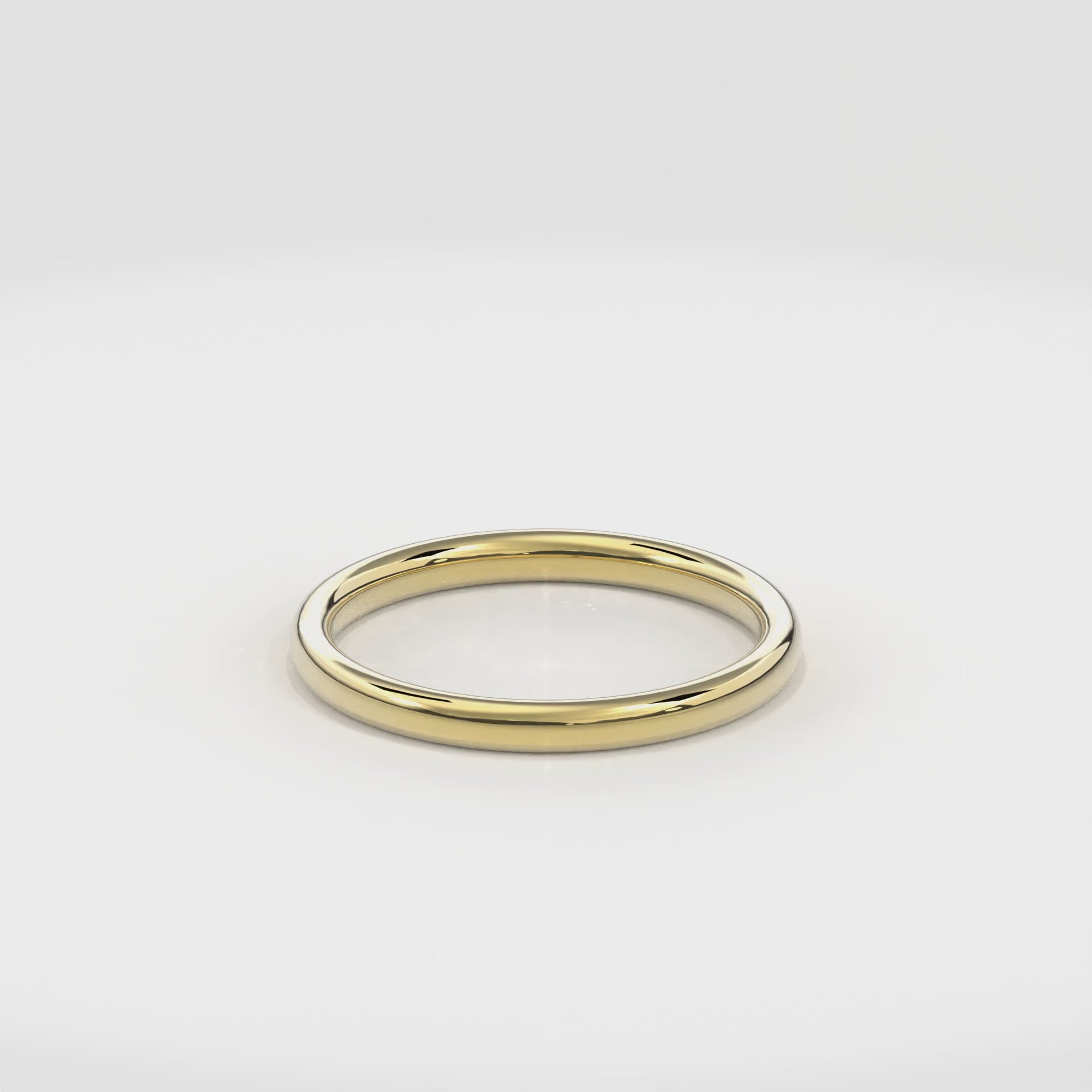 Wedding Bands Round Band 2mm•Yellow Gold