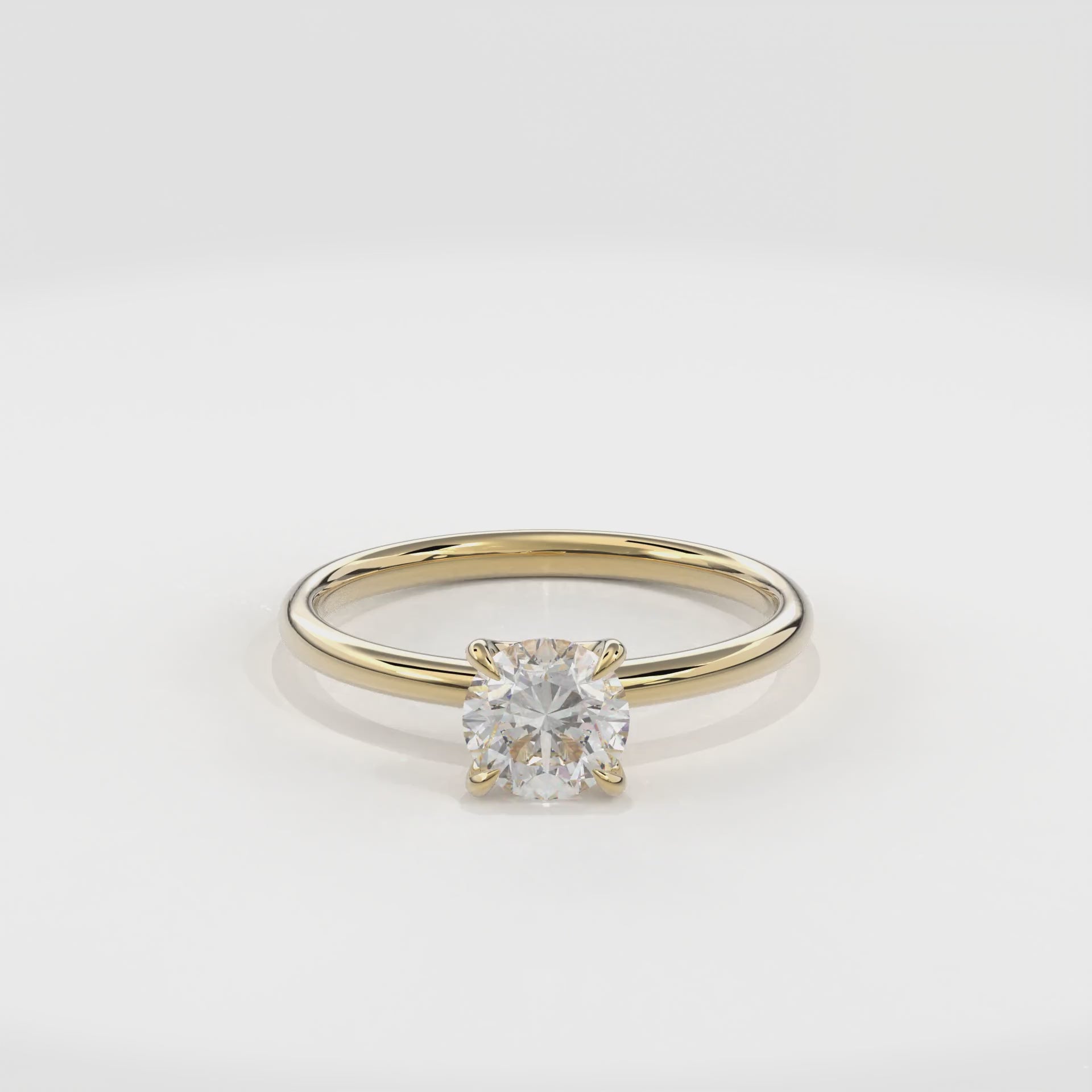 Dia Special Solitaire Engagement Ring Round•Yellow Gold