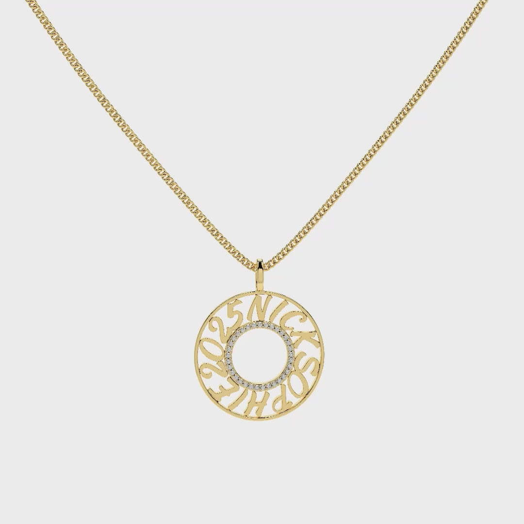 MemoCircle Necklace SN025G