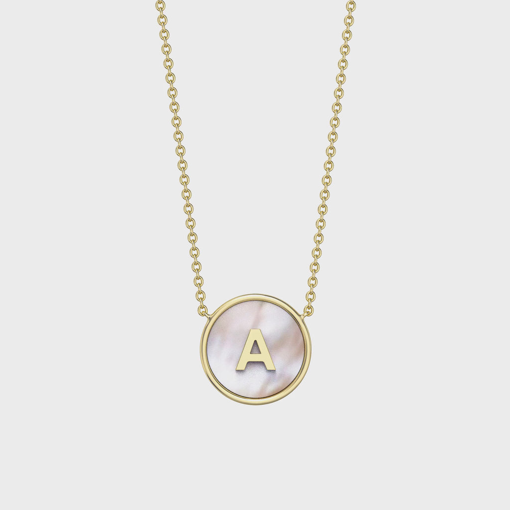 18k Gold Plated Silver Pearl Zodiac Necklace SS25N002G