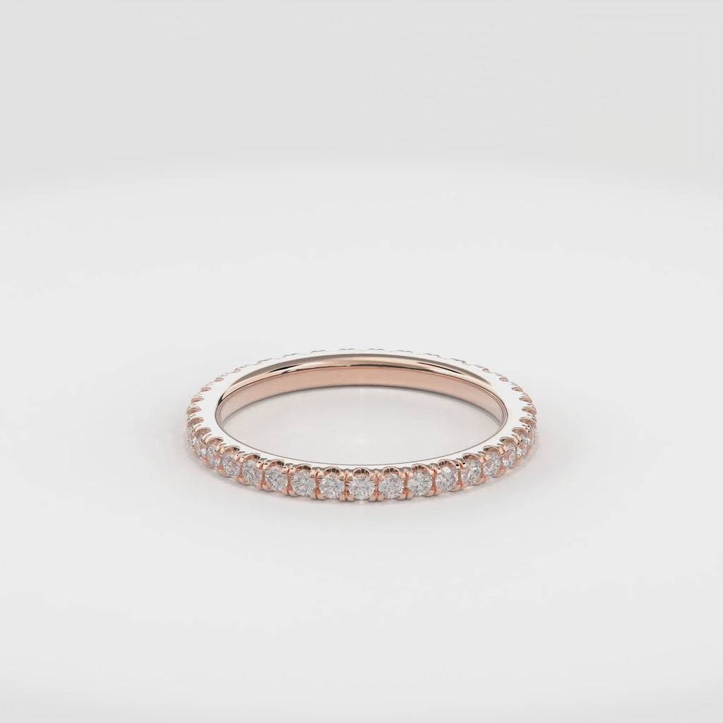 Wedding Bands Enternity Band 1.8mm•Rose Gold