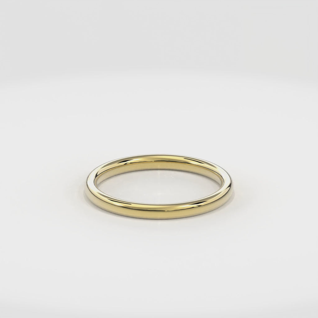 Wedding Bands Round Band 2mm•Yellow Gold
