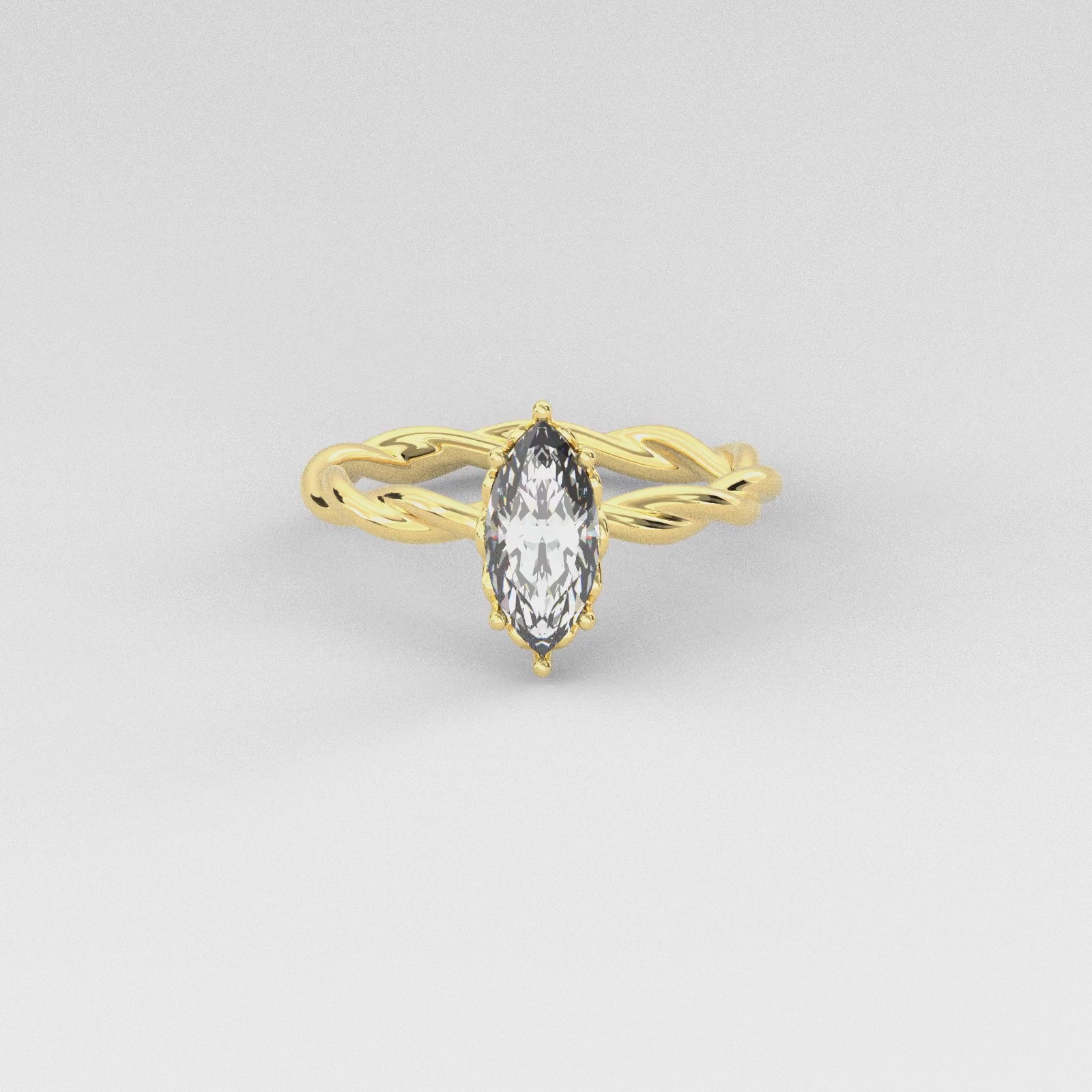 Vintage-Inspired Twist Ring