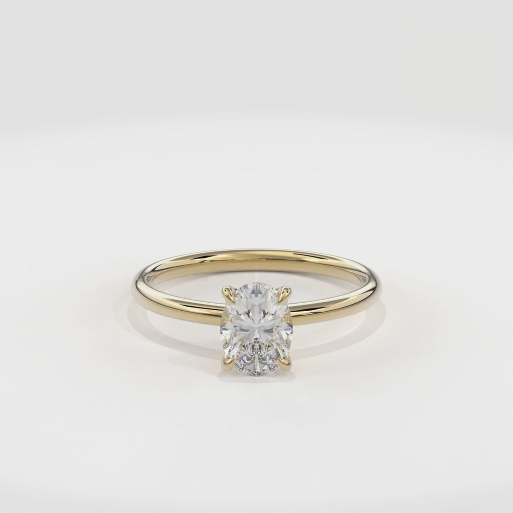 Dia Special Solitaire Engagement Ring Oval•Yellow Gold