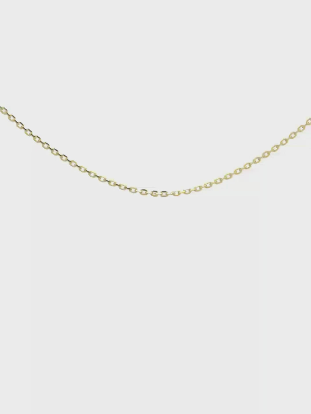 18K Gold Plated Silver Round Engravable Necklace SS25N001R