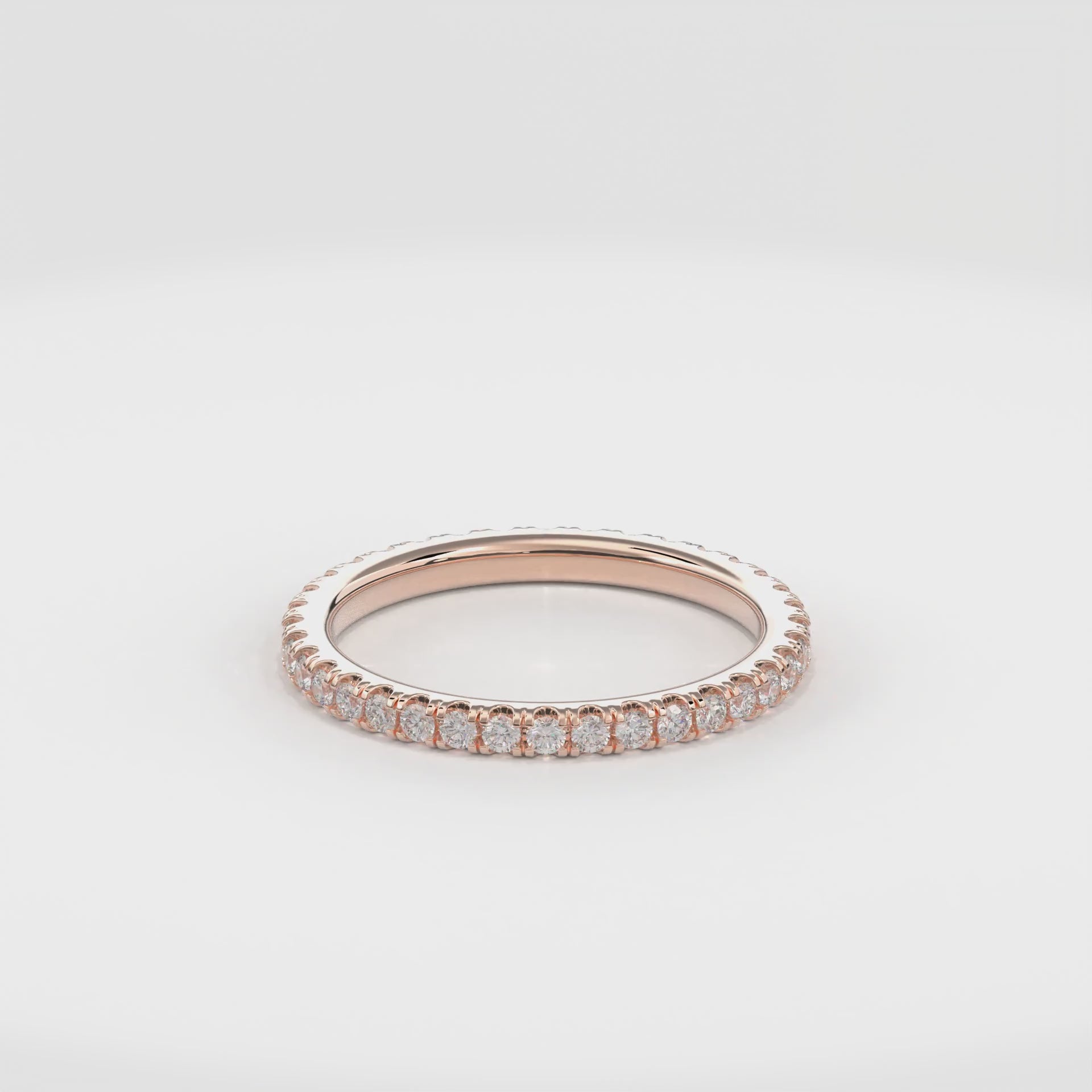 Wedding Bands Enternity Band 1.8mm•Rose Gold