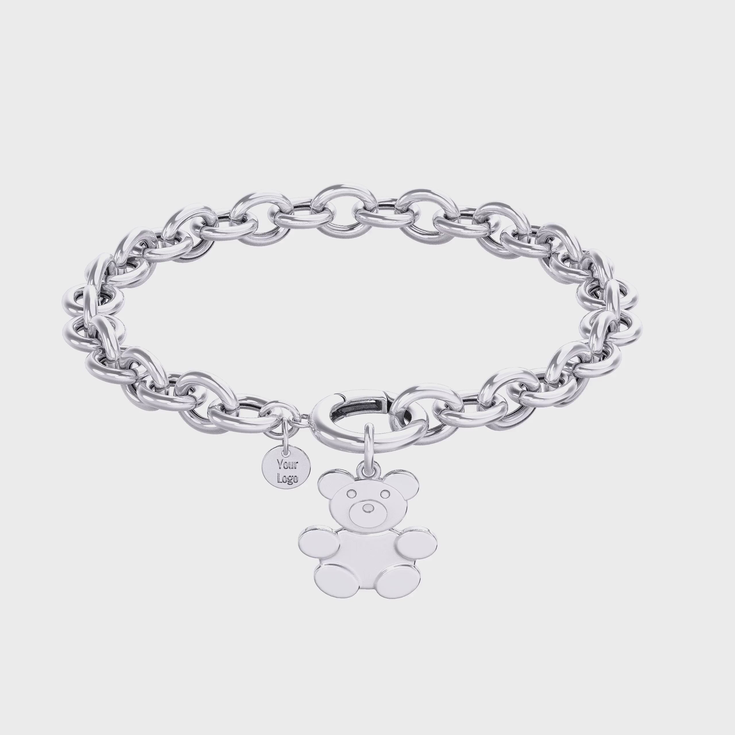 Teddy Family Bracelet in 2 Tunes Color SB008R