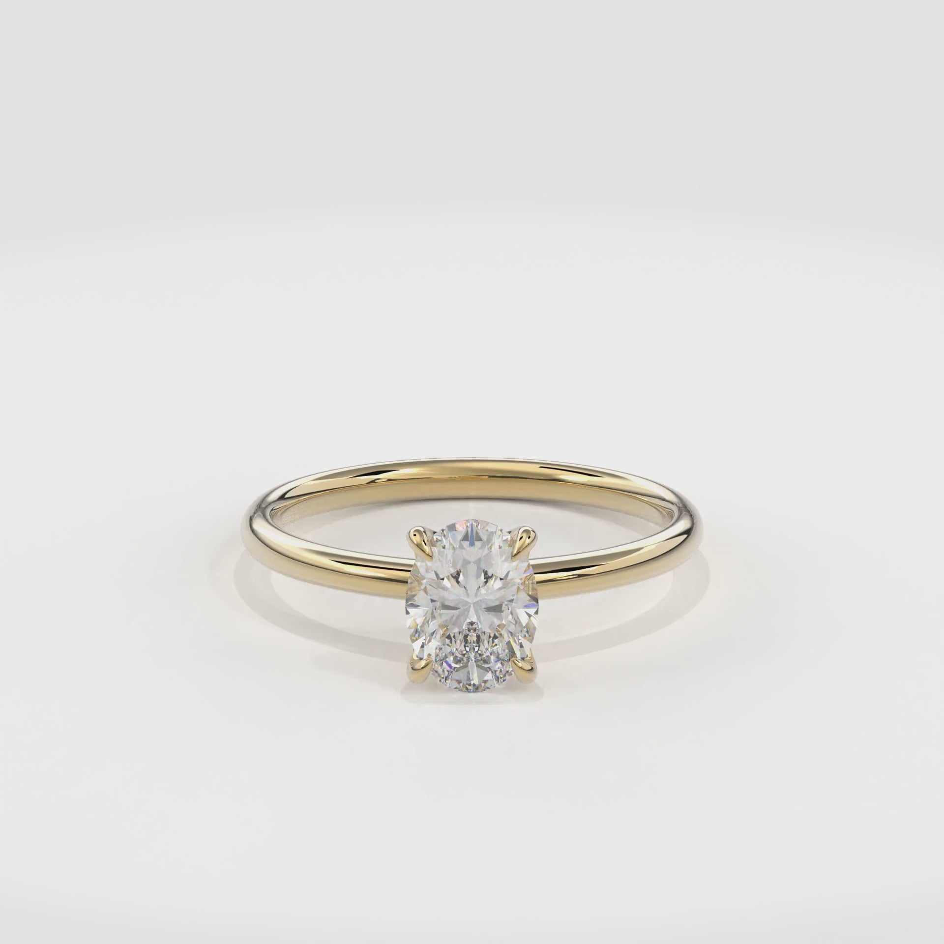 Dia Special Solitaire Engagement Ring Oval•Yellow Gold